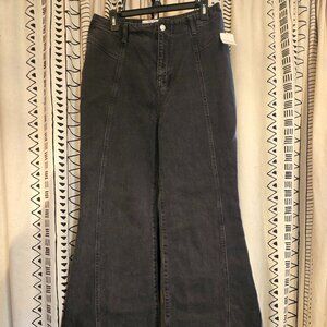 We the Free | Free People Florence Women's Black Coal Bell Bottoms 32